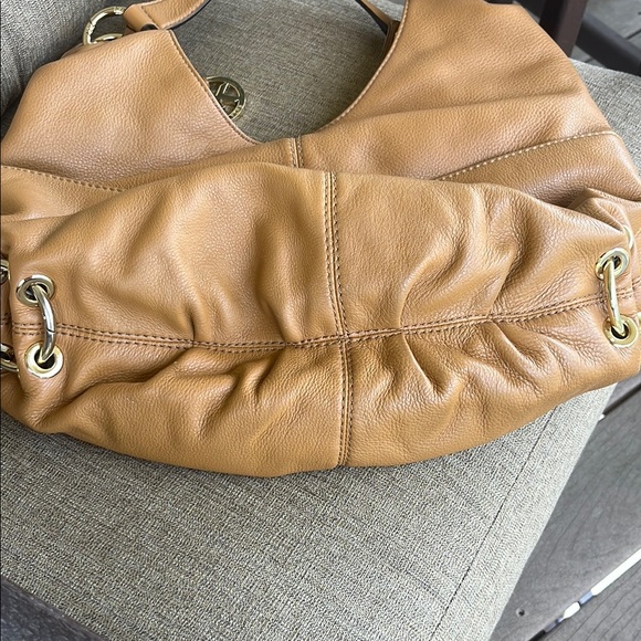 Michael Kors Tan Hobo Bag with Gold Hardware